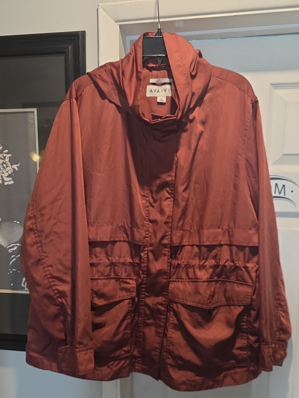 Ava & Viv Rust Utility Anorak Jacket